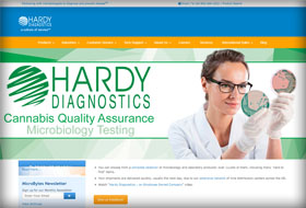 hardy diagnostics website portfolio
