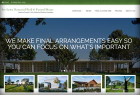 funeral home website portfolio