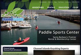 paddle sports website portfolio example