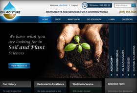 soil moisture website portfolio