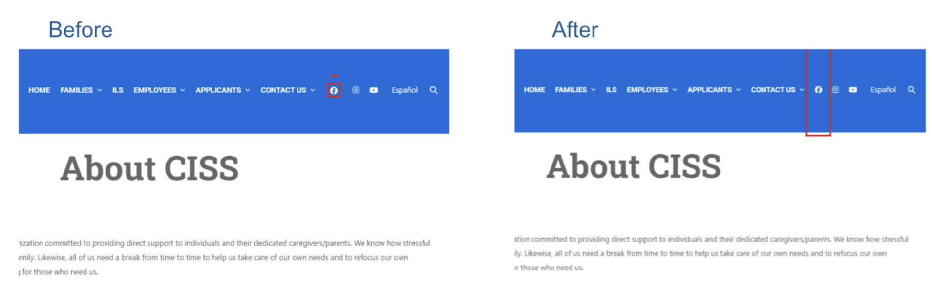 Target size for buttons - ada best practices